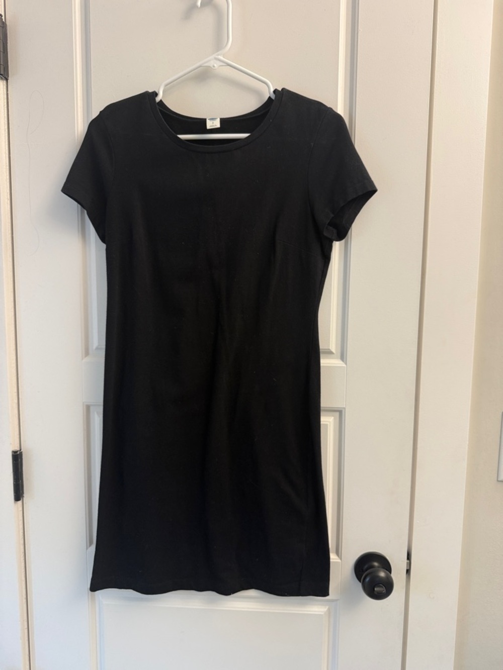 Old Navy Black Short-Sleeve Mini Dress